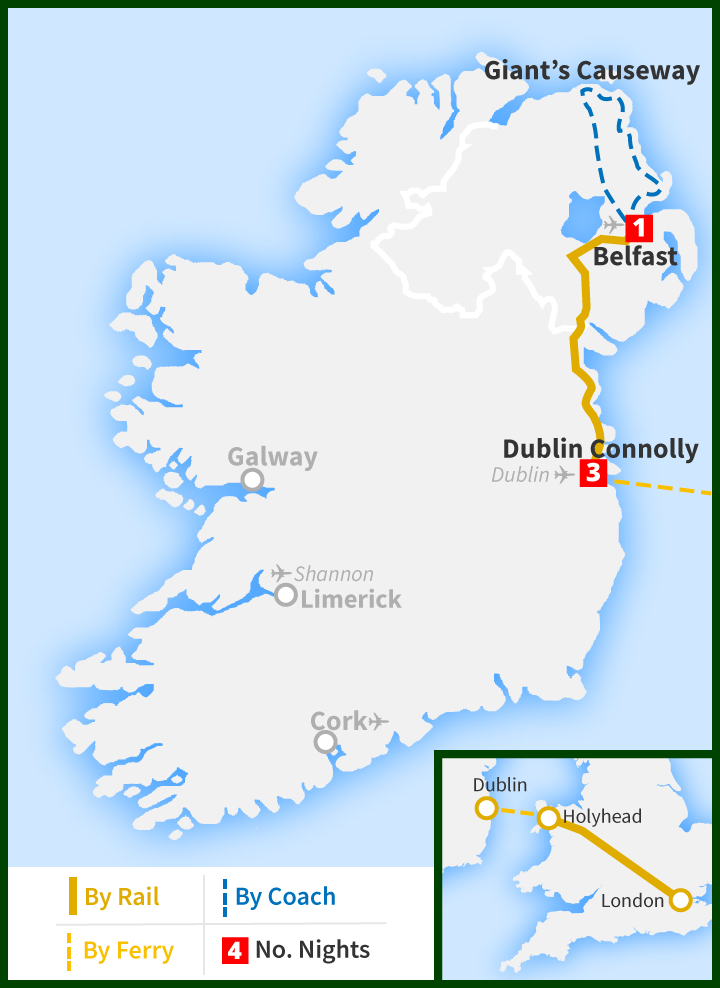 belfast to london travel options