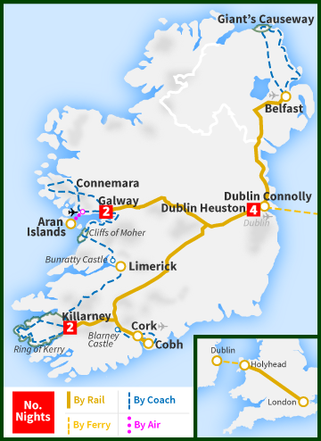 10 Day - London - Dublin and The All Ireland Tour - Railtours Ireland ...