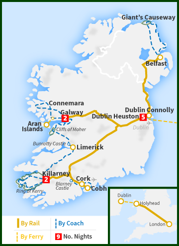 10 Day - London - Dublin and The All Ireland Tour - Railtours Ireland ...