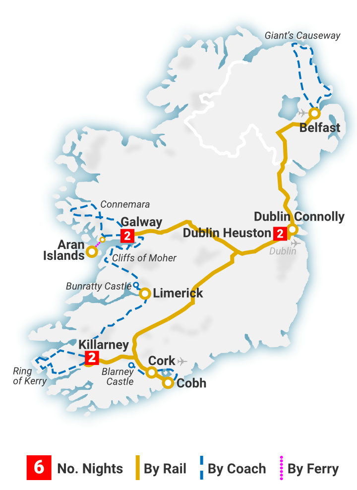 Six Day Rail Tour - The All Ireland Tour - Railtours Ireland First ...