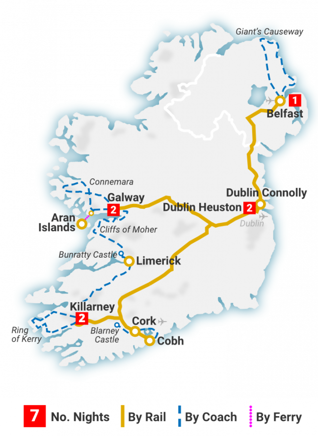 7 day bus tour ireland